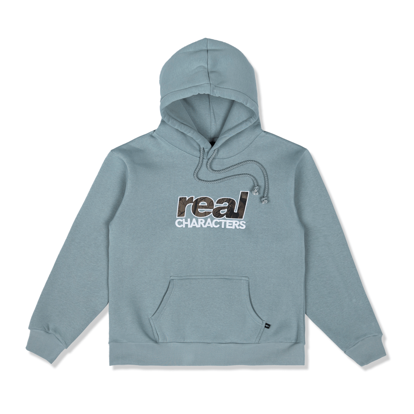 Nature Hoodie, Cement Green - Real Characters