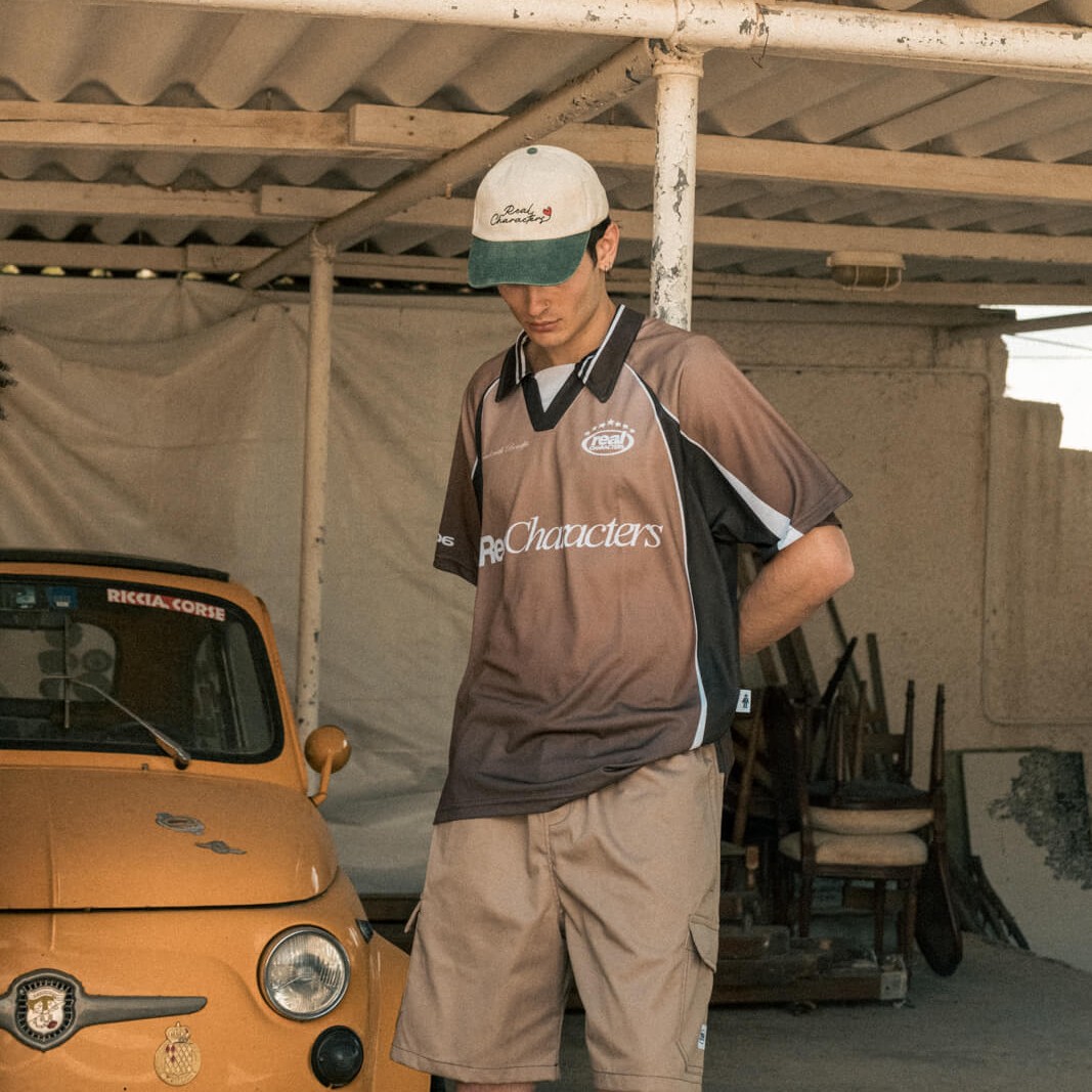 Single Line Contrast Cap, Natural / Washed Green - Image 2